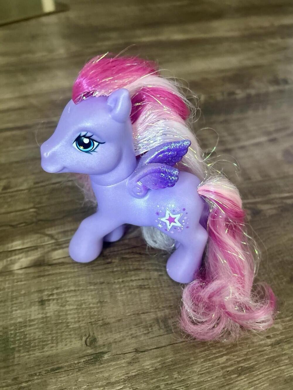 My Little Pony 25 Anniversary Starsong Pegasus Purple Stars Cutie Mark G3 2007
